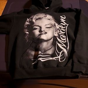 Marilyn monroe black hoodie size children's small